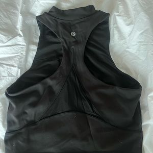 Size 6 Lululemon black high neck tank